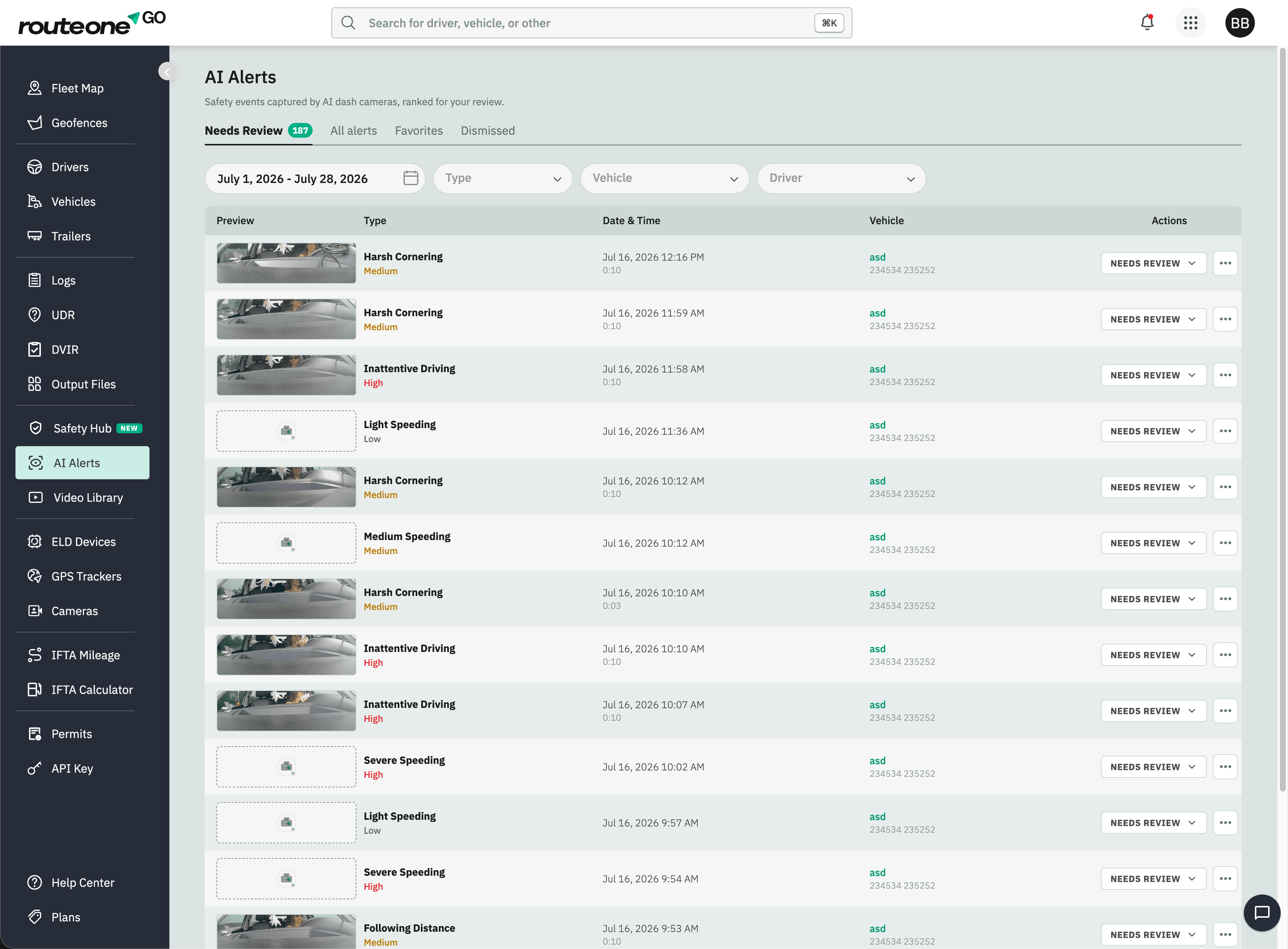AI Alerts Queue