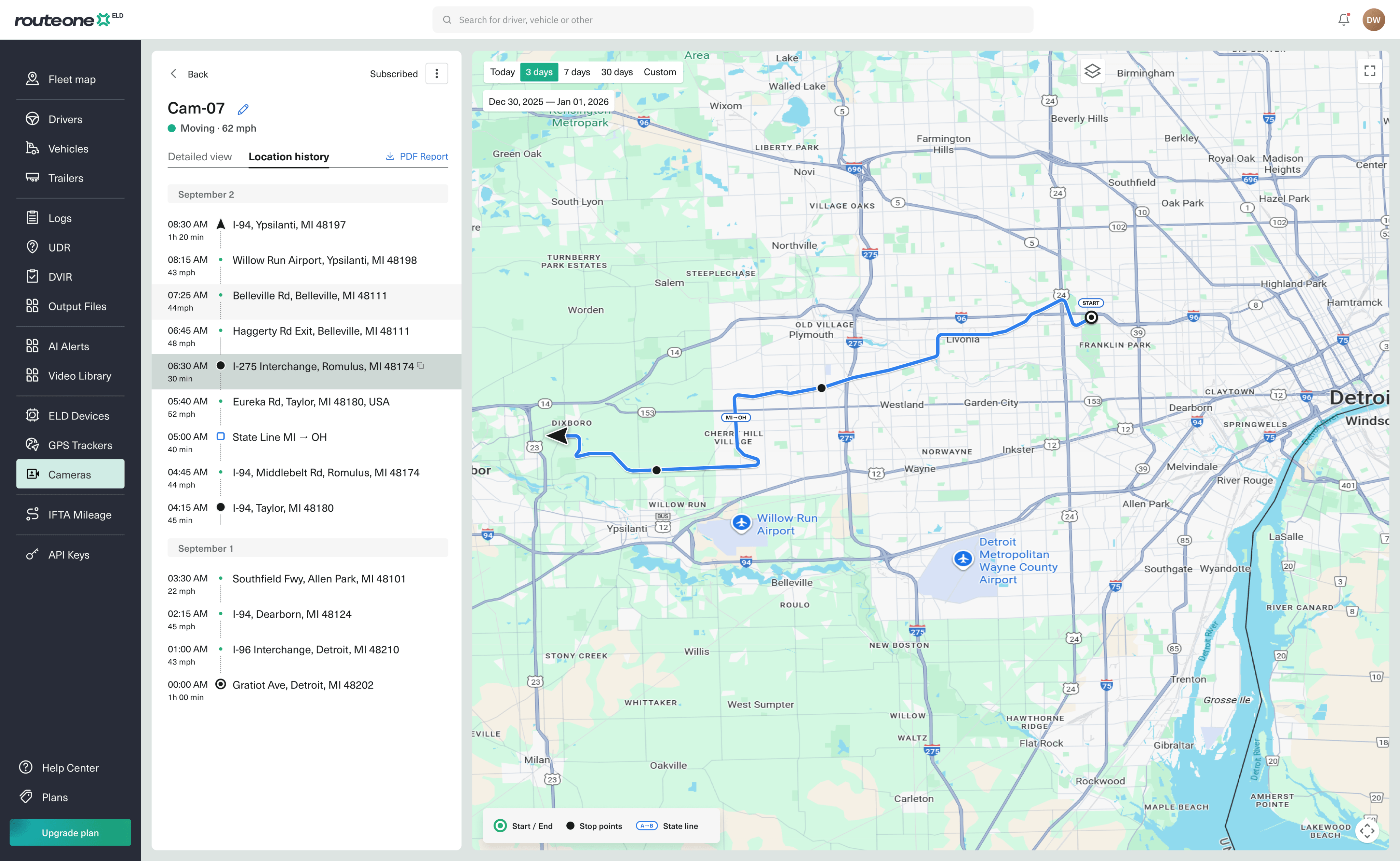 Live streaming & tracking