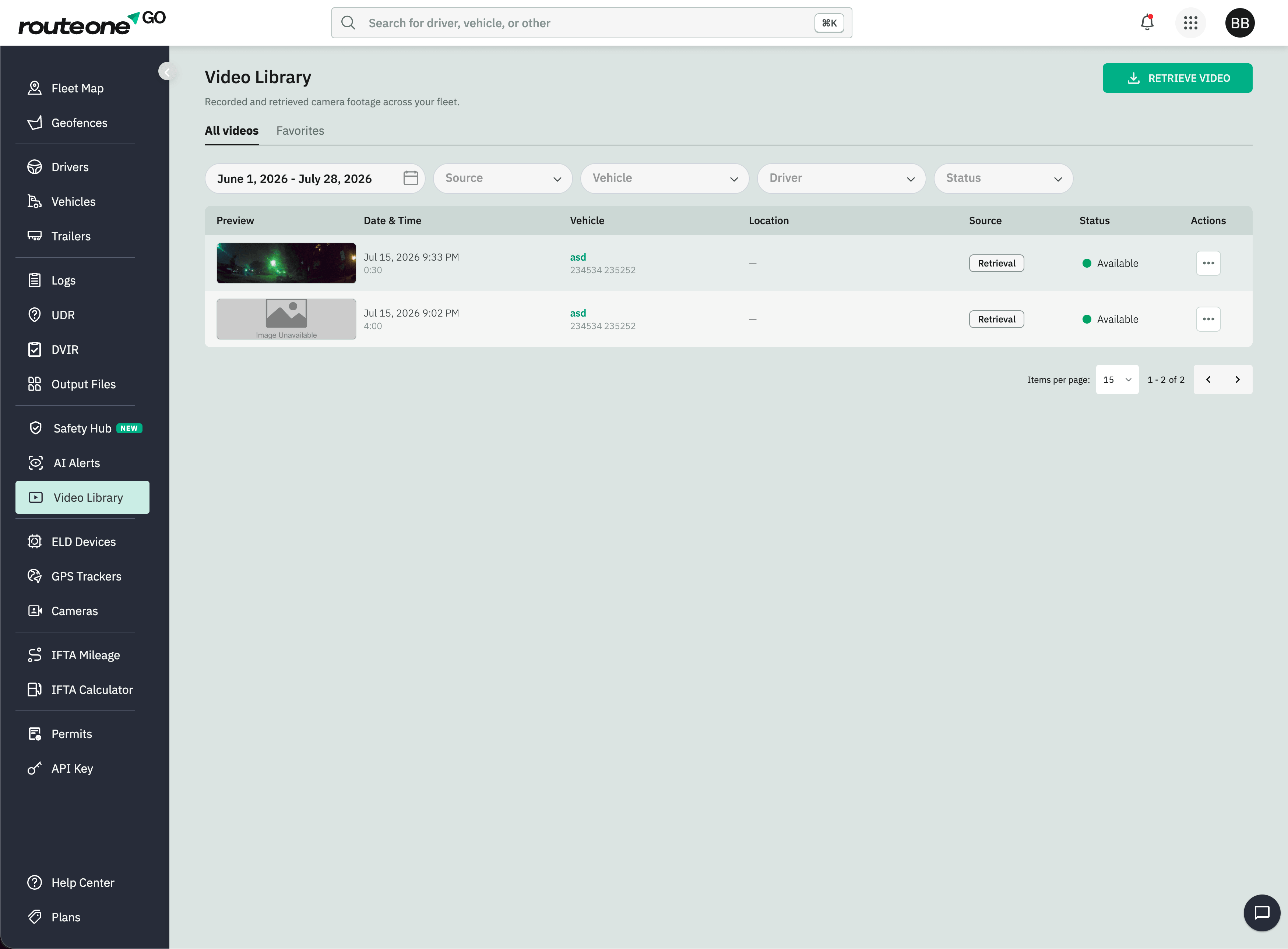 Video Library & on-demand retrieval